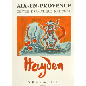 Henry HAYDEN (1883-1970), Zátiší se džbánem - plakát k umělcově výstavě v Centre Dramatique National ( AIX - EN - PROVENCE) v roce 1966 - plakátová kompozice z roku cca 1960