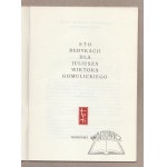 STO dedykacji dla Juliusza Wiktora Gomulickiego.