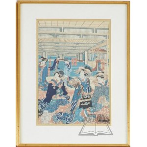 TOYOKUNI III Utagawa (1786 - 1864). (Utagawa Kunisada)., Postacie kobiet.