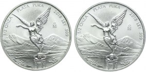 Mexico, Libertad, 1/2 onza 2018 (2pc).