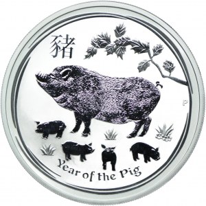 Australia, $1 2019 Year of the Pig