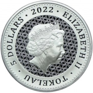 Tokelau, Elżbieta II, 5 dolarów 2022