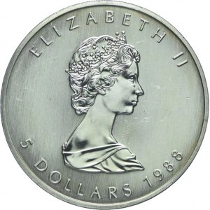 Kanada, 5 dolarów 1988