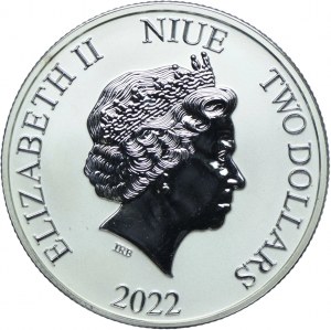 Niue, $2 2022 Turtle