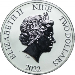 Niue, $2 2022 Turtle