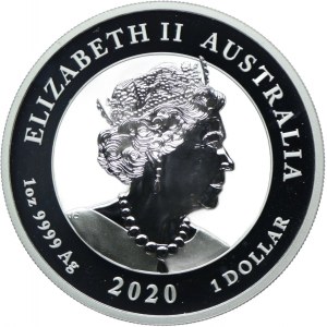 Australia, 1 dolar 2020 Zakazane Miasto - Podwójny Pixiu