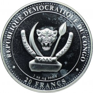 Congo, 20 francs 2021