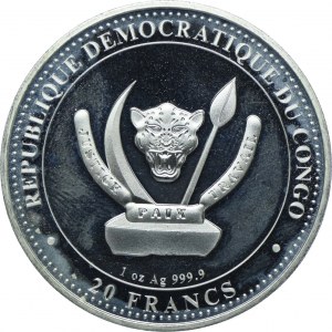 Congo, 20 francs 2020