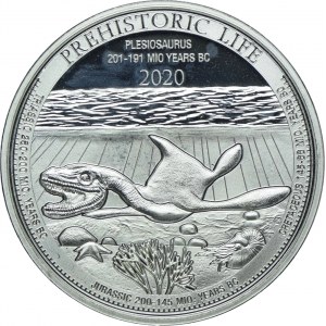 Kongo, 20 franków 2020 Plesiosaurus