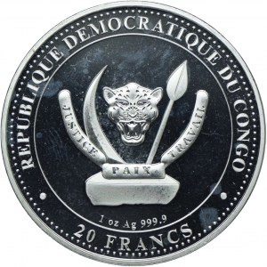 Congo, 20 francs 2020