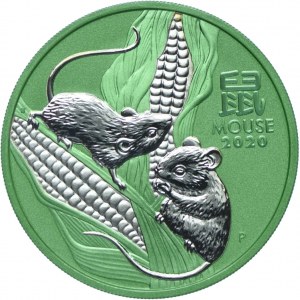Australia, $1 2020 Year of the Mouse