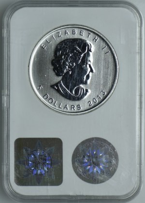 Canada, $5 2013 Canada's Wildlife - American Forkbeard, GCN MS70
