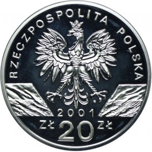 III RP, 20 złotych 2001 Paź Królowej
