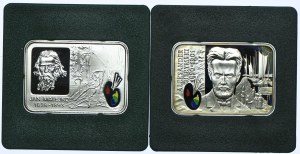 Third Republic set, 20 gold 2002, 2006 Painters (2pcs).