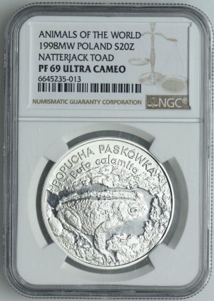20 Gold 1998 Toad, NGC PF69
