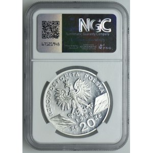 20 złotych 1998 Ropucha, NGC PF69