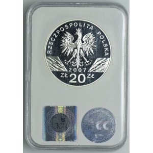 III RP, 20 złotych 2007 Foka Szara, GCN PR70