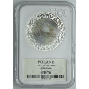 III RP, 20 złotych 2006 Noc Świętojańska, GCN PR70