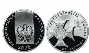 Set III RP, 20 zloty 2006, 2008 Church in Haczow, Regaining of Independence (2pcs).