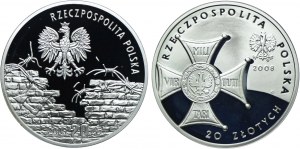 Third Republic set, 20 zloty 2008, 2009 Recovering Independence, Poles rescuing Jews (2pcs).