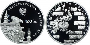 III RP set, 20 gold 2008 Kazimierz Dolny, Warsaw Ghetto Uprising (2pcs).