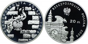III RP set, 20 zloty 2008 Kazimierz Dolny, Warsaw Ghetto Uprising (2pcs).