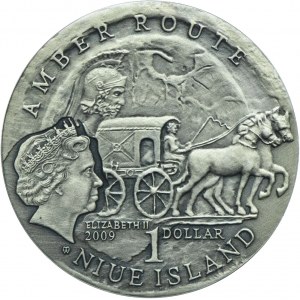 Niue, 1 dolar 2009 Szlak Bursztynowy - Elbląg