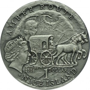 Niue, 1 dolar 2008 Szlak Bursztynowy - Kaliningrad