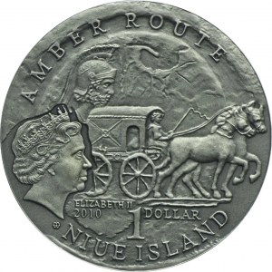 Niue, 1 dolar 2010 Szlak Bursztynowy - Szombathely