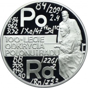20 Gold 1998, 100th anniversary of the discovery of Polonium and Radium