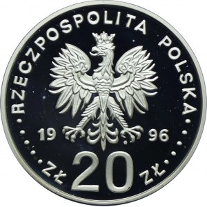 III RP, 20 złotych 1996 IV wieki Stołeczności Warszawy