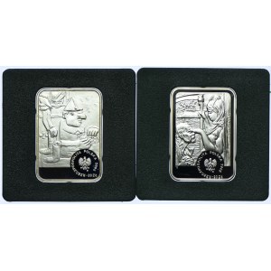 Zestaw III RP, 20 złotych 2003 Jacek Malczewski, 2005 Tadeusz Makowski (2 szt.)