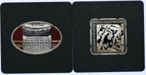 Third Republic set, 10 gold 2010 Krzysztof Komeda, 2013 100-year anniversary of the Polish Theater in Warsaw (2pc).