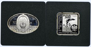Third Republic set, 10 gold 2010 Krzysztof Komeda, 2013 100-year anniversary of the Polish Theater in Warsaw (2pc).