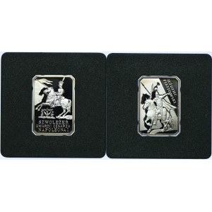 Zestaw III RP, 10 złotych 2006 Jeździec Piastowski, 2010 Szwoleżer gwardii cesarza Napoleona I (2szt.)