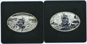 Third Republic set, 10 gold 2010 Grunwald 1410, Klushin 1610 (2pcs).