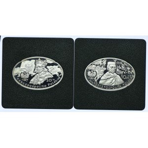 Zestaw III RP, 10 złotych 2010 Grunwald 1410, Kłuszyn 1610 (2szt.)