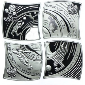 III RP, 10 złotych 2012 - UEFA EURO 2012 (4szt.)