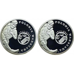 Zestaw III RP, 5 złotych 2011 Polonia Warszawa (2szt.)