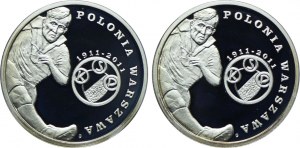 III RP set, 5 gold 2011 Polonia Warsaw (2pcs).