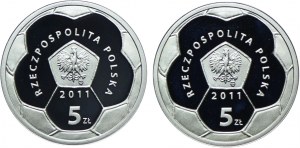 III RP set, 5 gold 2011 Polonia Warsaw (2pcs).