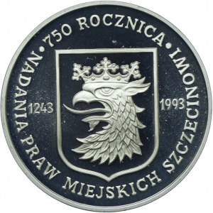 200,000 zl 1993, 750th anniversary of the granting of city rights to Szczecin
