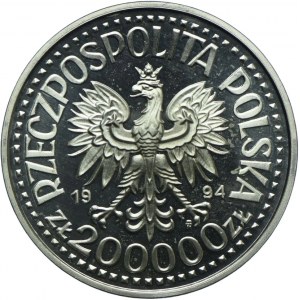 III RP, 200.000 złotych 1994 Zygmunt I Stary, popiersie