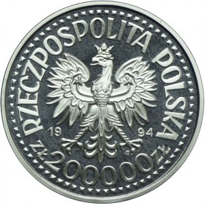 III RP, 200.000 złotych 1994, 75 lat Związku Inwalidów Wojennych