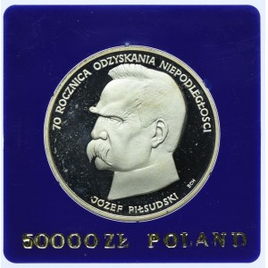 50.000 złotych 1988 Józef Piłsudski