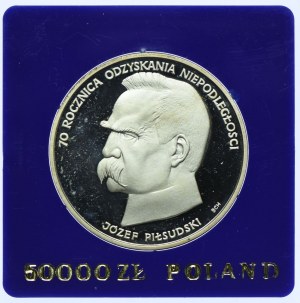 50,000 zl 1988, 70th Anniversary of Independence Restoration