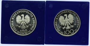 People's Republic of Poland, 100 zloty set 1976 Kazimierz Pulaski, 1979 Ludwik Zamenhof (2pcs).