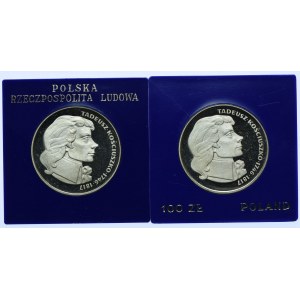 Zestaw PRL, 100 złotych 1976 Tadeusz Kościuszko (2szt.)