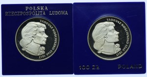 PRL set, 100 gold 1976 Tadeusz Kościuszko (2pcs).
