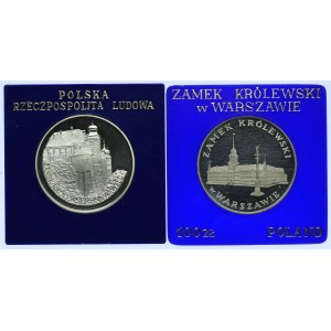 PRL, zestaw 100 złotych 1975 Zamek Królewski w Warszawie, 1977 Zamek Królewski na Wawelu (2szt.)